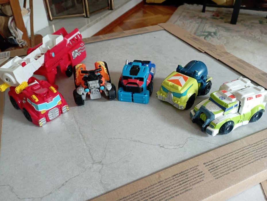Transformers duży zestaw Rescue Bots oryginalne Hasbro Optimus Prime