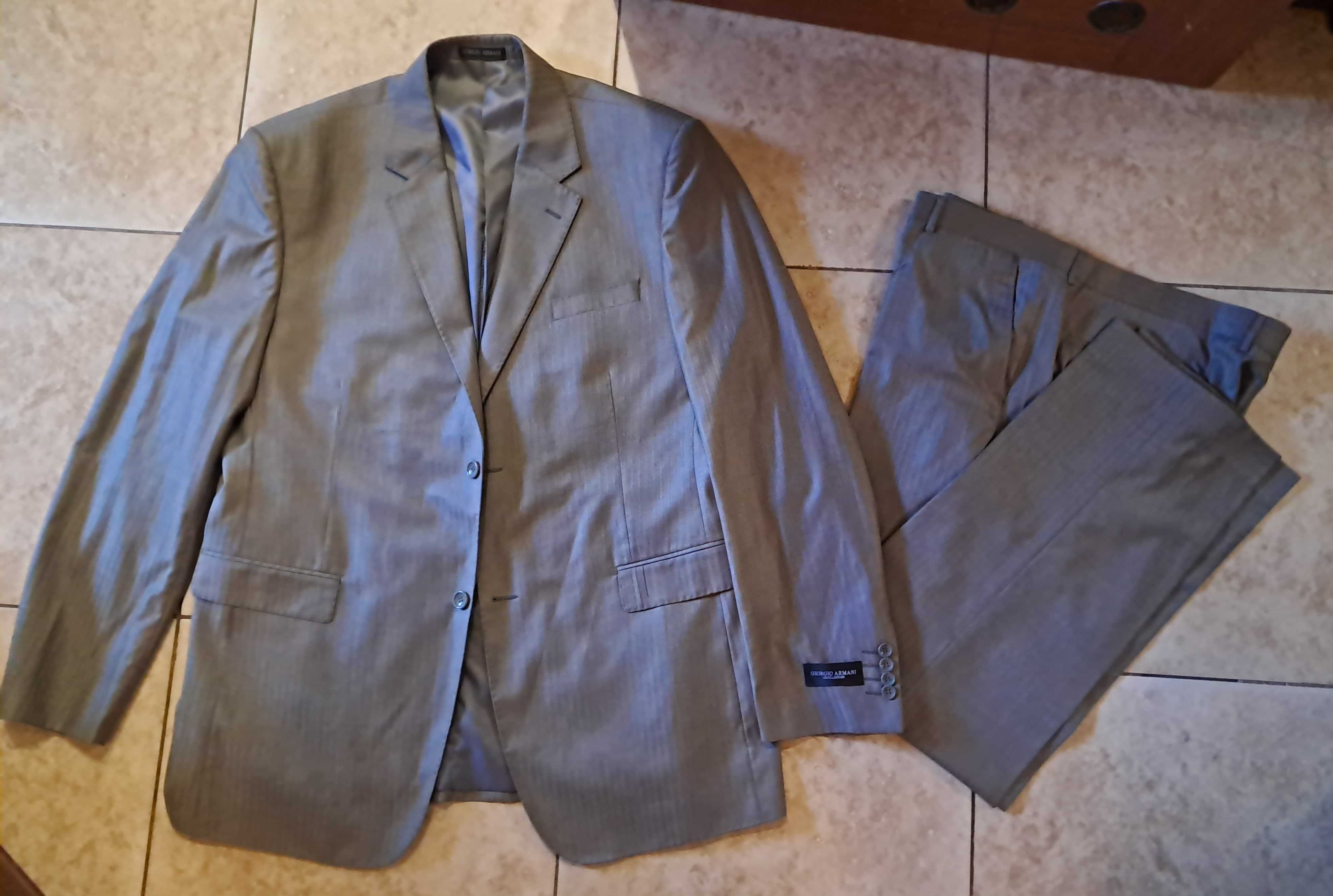 НОВЫЙ мужской серый костюм GIORGIO ARMANI большого размера 58-60 XXXL