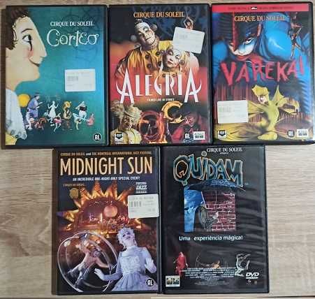 Coleções Cirque du Solei 9 DVDs-Pipi das Meias Altas 18 DVDs