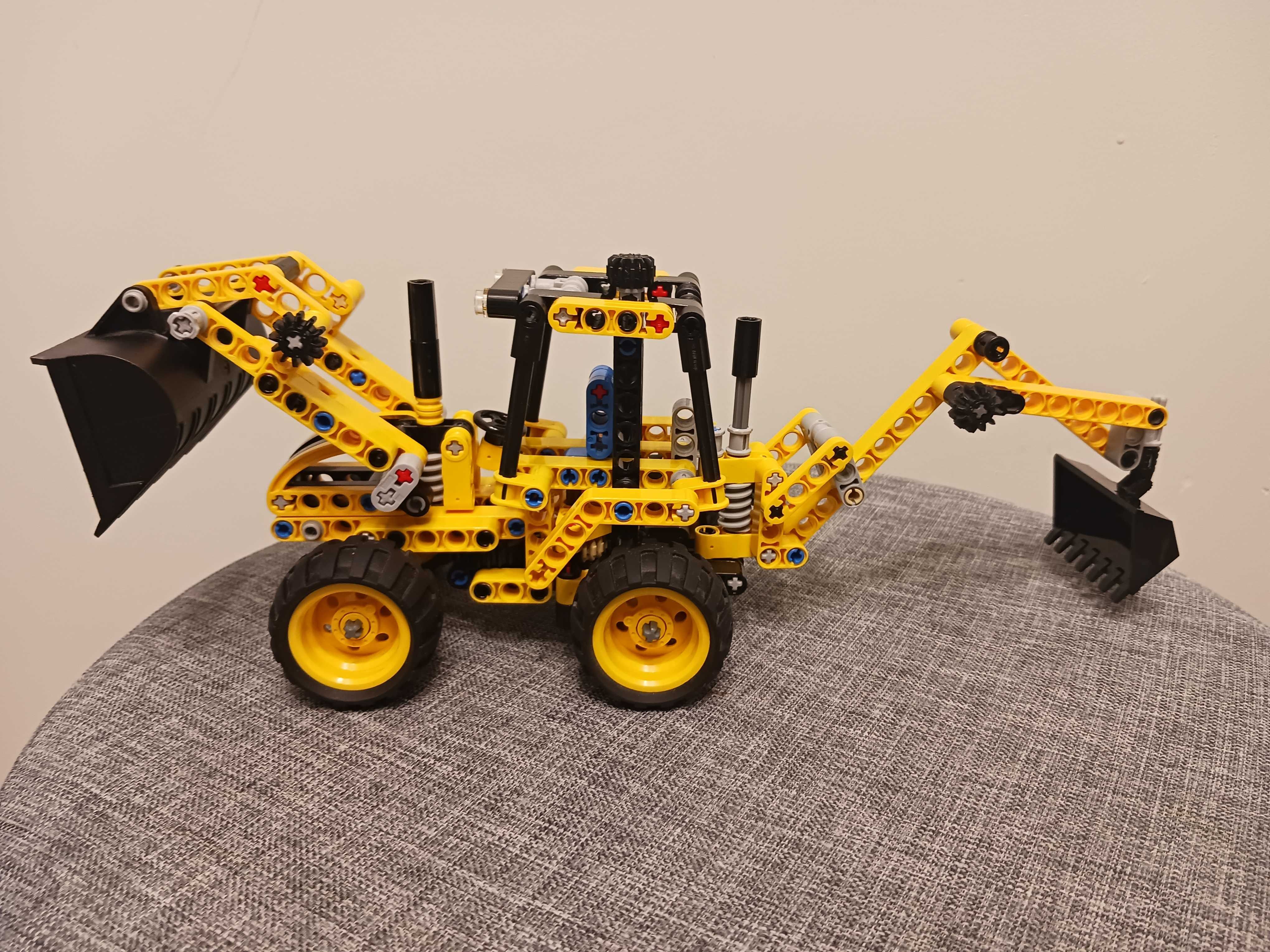 LEGO TECHNIC 42004 - Koparko-ładowarka, jak nowy - klocki lego