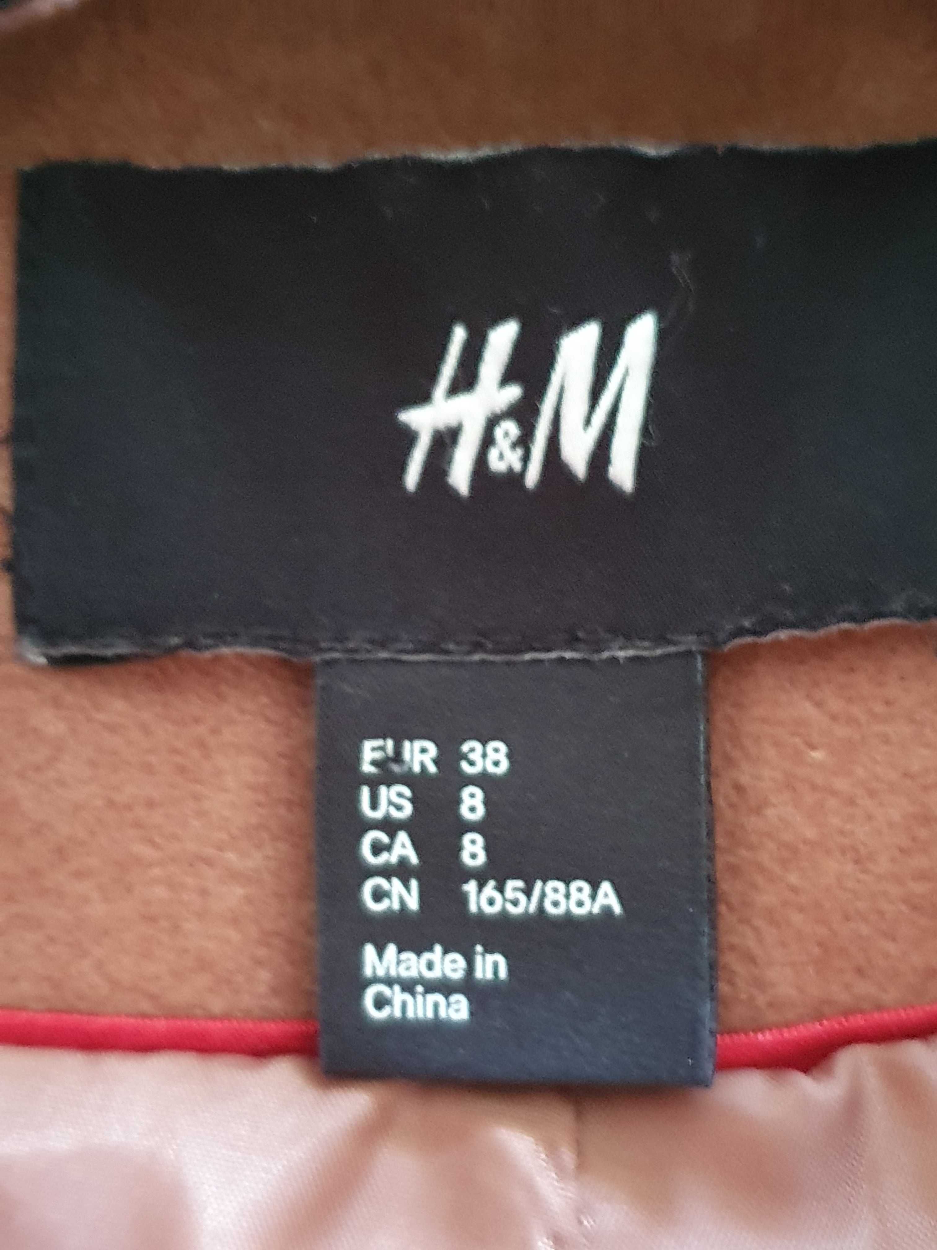 Płaszcz wełna h&m beżowy 36 s