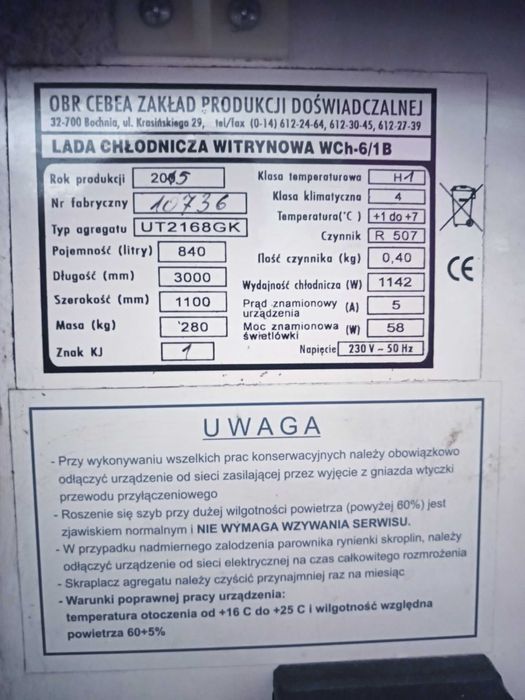 Lada chłodnicza sprzedam - bardzo zadbana