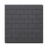 Tegola Eco Roof Rectangular czarny  Gont bitumiczny, grubość 3 mm