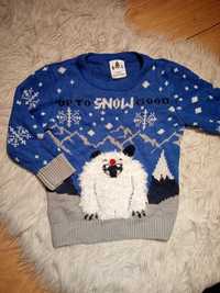 Sweter świąteczny dziecięcy zimowy 2-3 lata