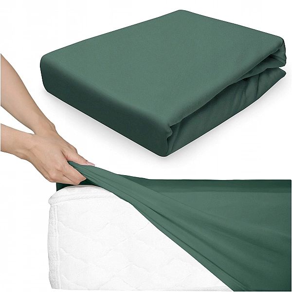 Prześcieradło 160x200 Jersey z Gumką Bawełniane Elastyczne Janet