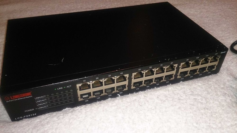 24 portas fast internet switich (longshine lcs-fs8124)