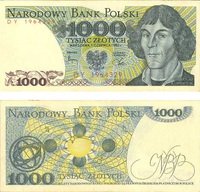 Banknot 1000 zł z PRL