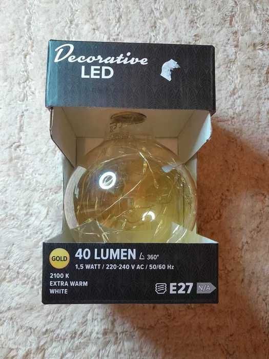 Nowa żarówka dekoracyjna LED 40 lumen