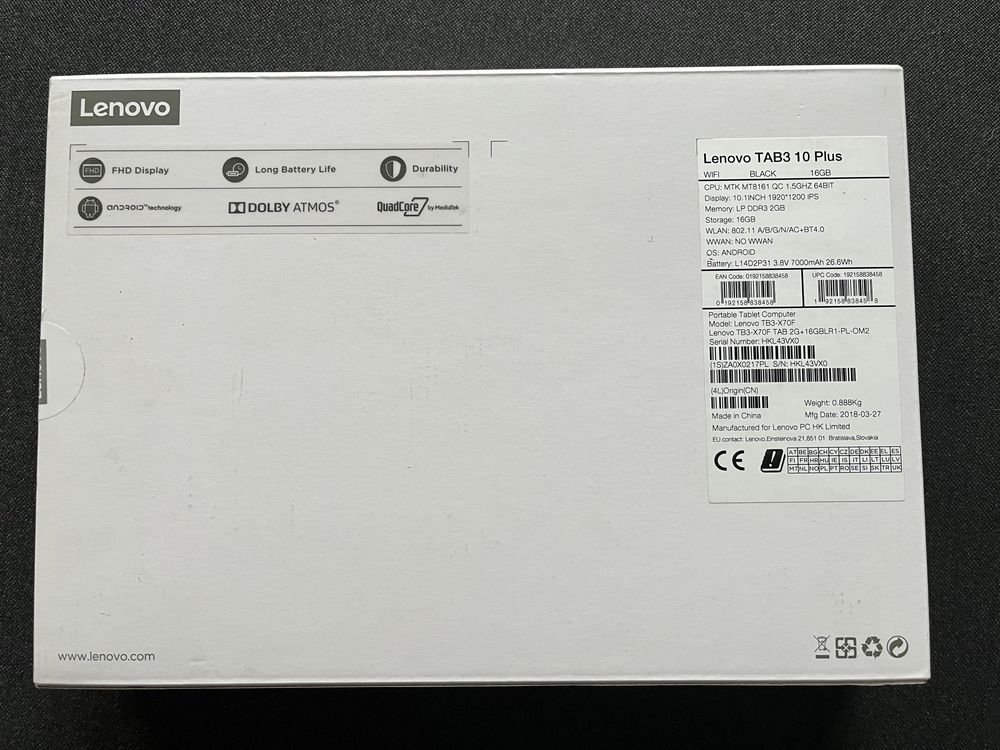 Lenovo TAB3 10 Plus 16GB