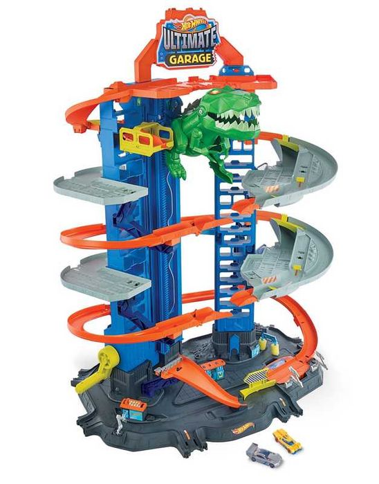 Mattel Hot Wheels City GJL14 Mega Garaż Atak Dinozaura T-Rex H14