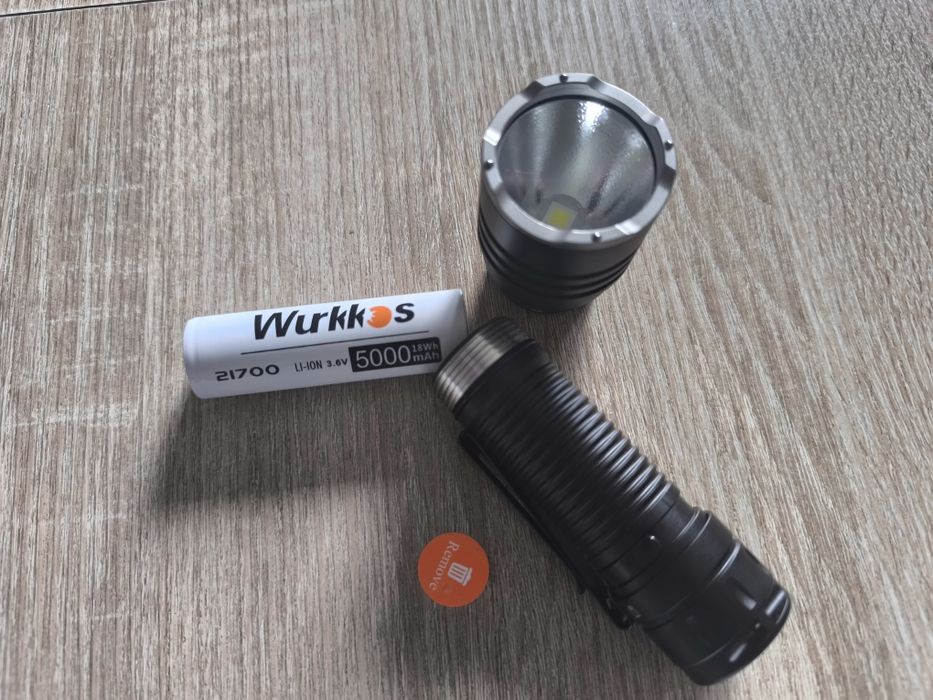 Latarka Wurkkos ts23 5000lm LED EDC XHP70.3 5000mAh taktyczna