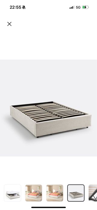 Sommier / cama com arrumação 160x200