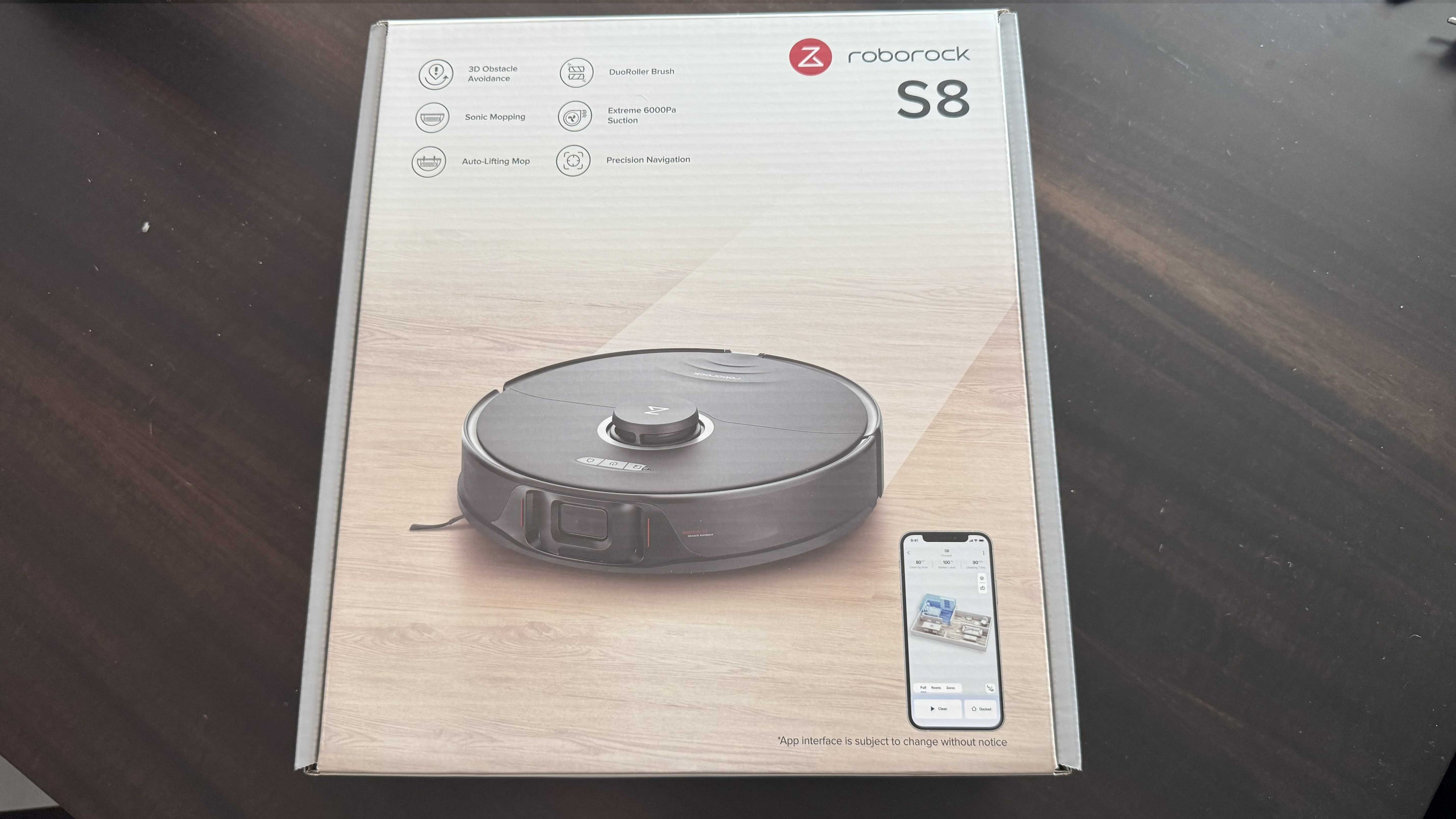 Roborock S8 preto com mopa e extras