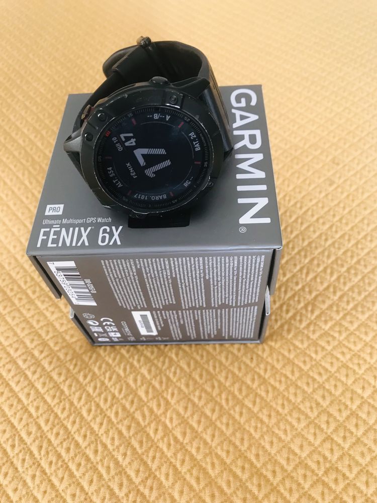 Relogio Garmin 6X Pro original caixa e documentos