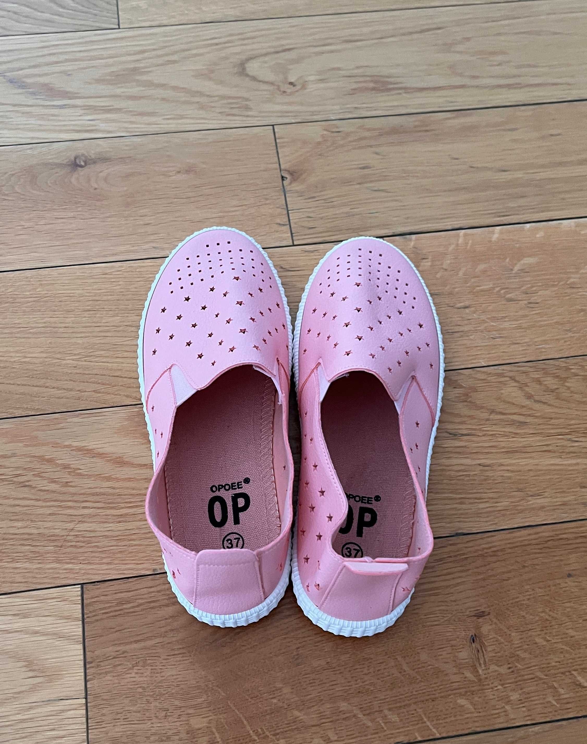 Buty Trampki Espadryle Różowe Gwiazdki Rozm. 37 (22 cm)