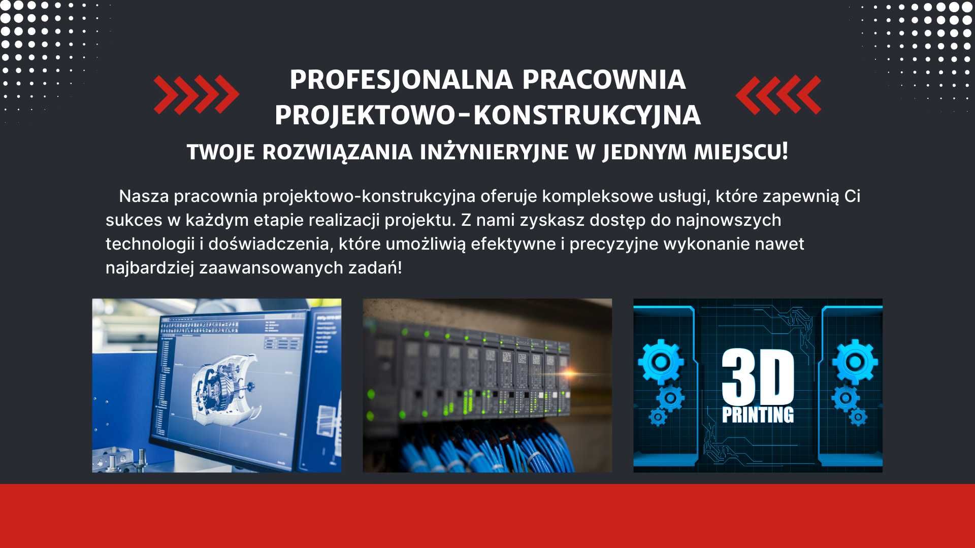 Projektowanie i programowanie CAD / CAM / PLC / HMI oraz Druk 3D