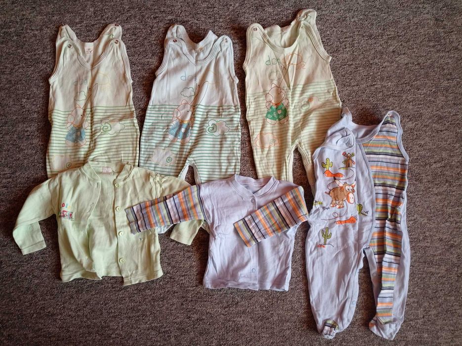 Zestaw, paka dla niemowlaka, body, śpiochy, kaftanik, dres, pajacyk