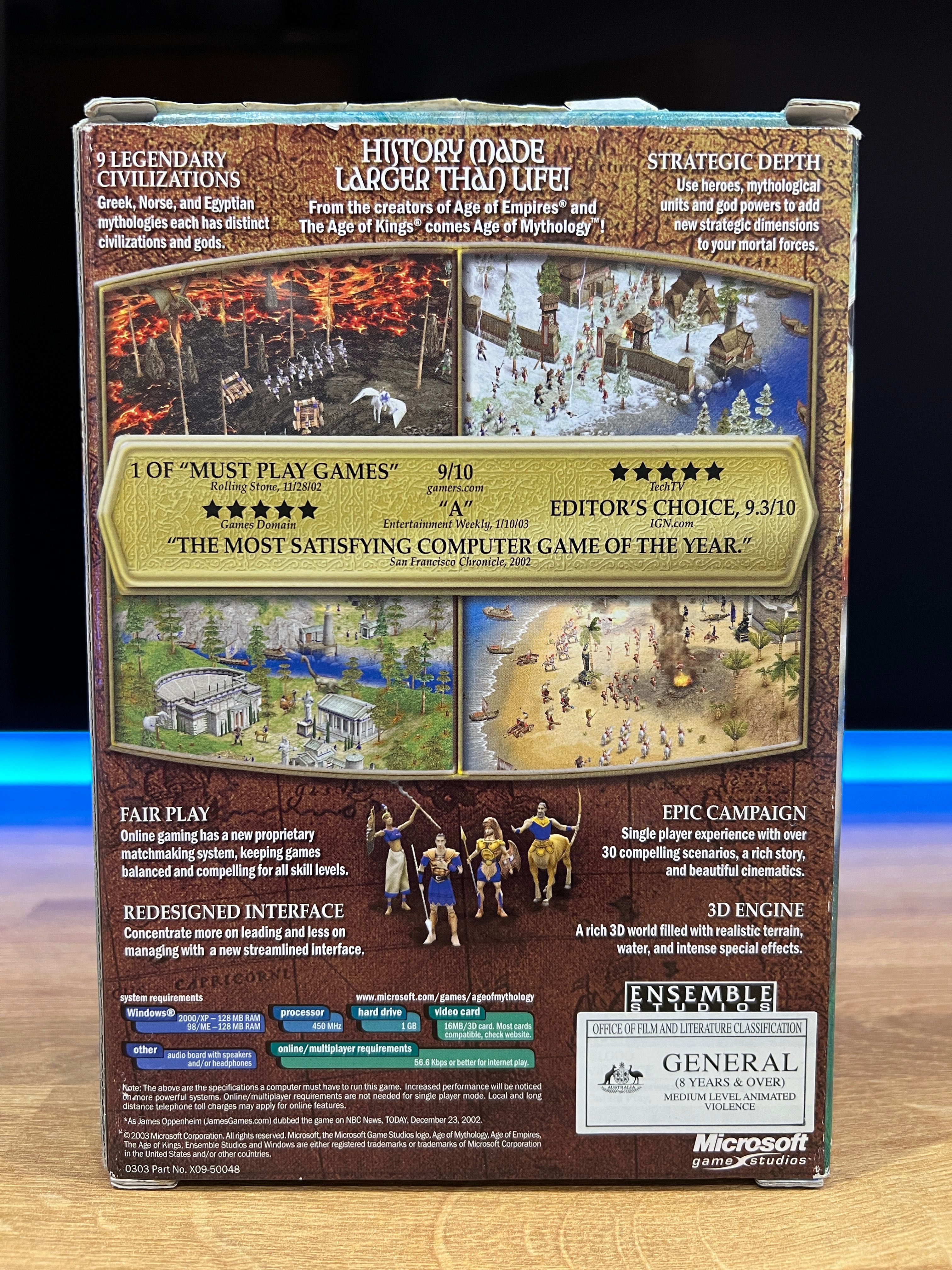 Age of Mythology (PC EN 2003) mini BIG BOX kompletne wydanie GOTY