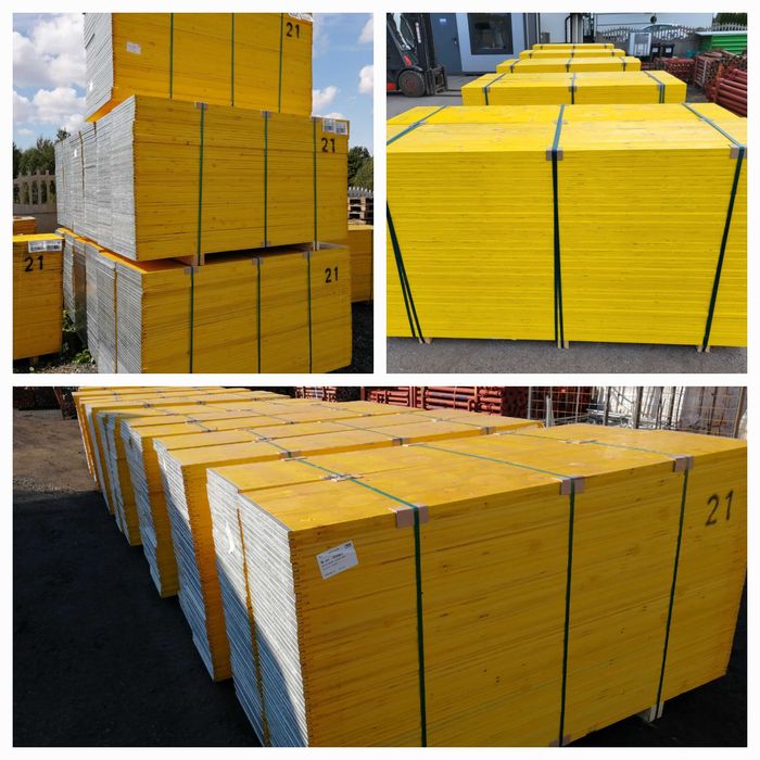 Stemple Budowlane Głowica Krzyżowa Trójnoga Płyta Szalunkowa Dźwigar