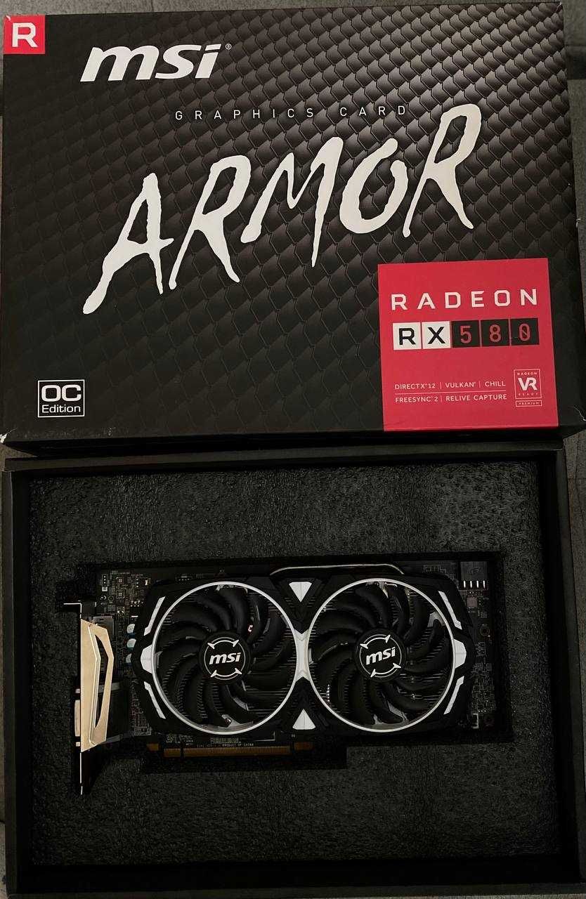 відеокарта MSI Radeon RX 580 ARMOR 8G OC Edition