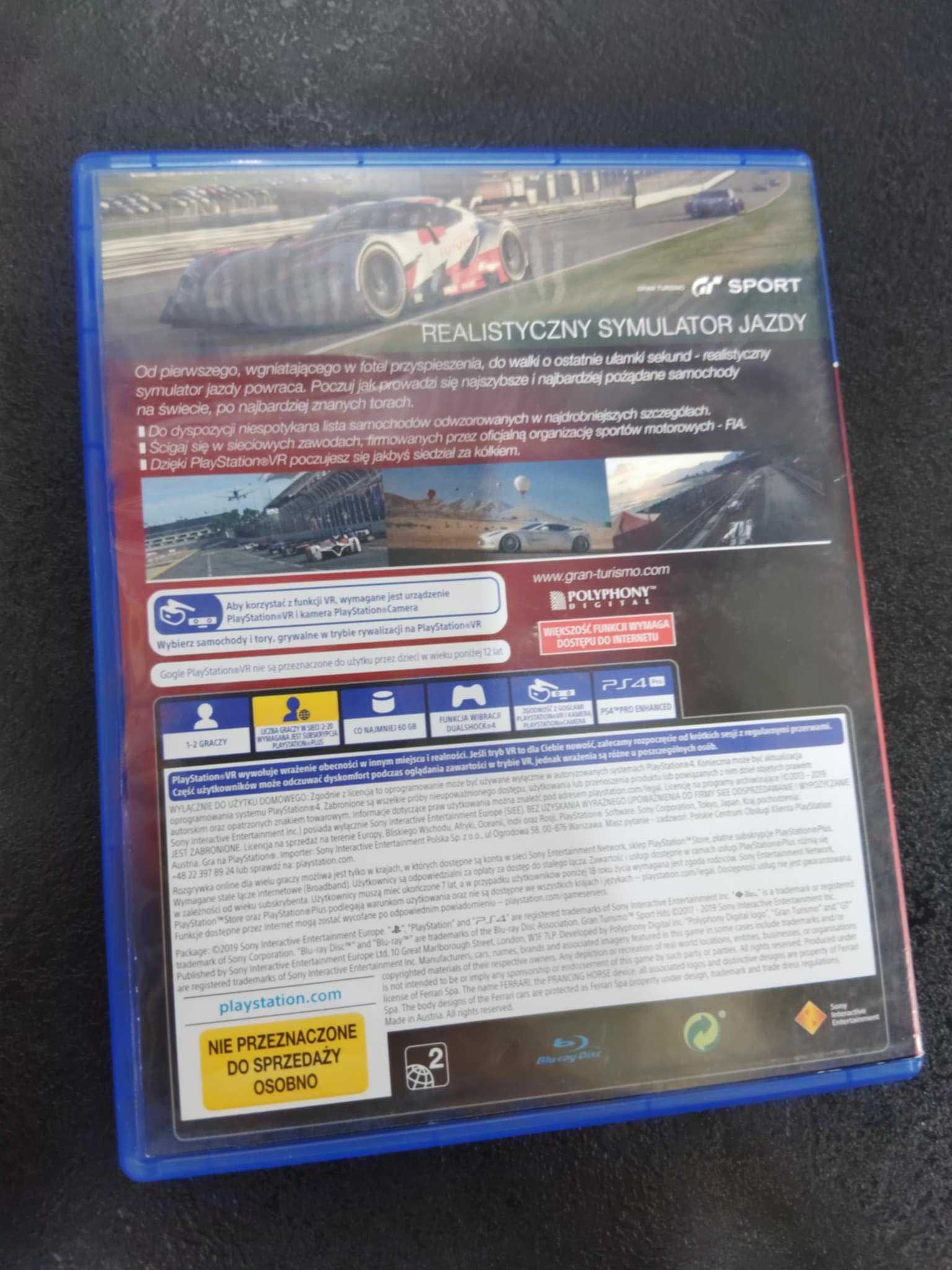 Gran Turismo Sport PS4 Polska wersja