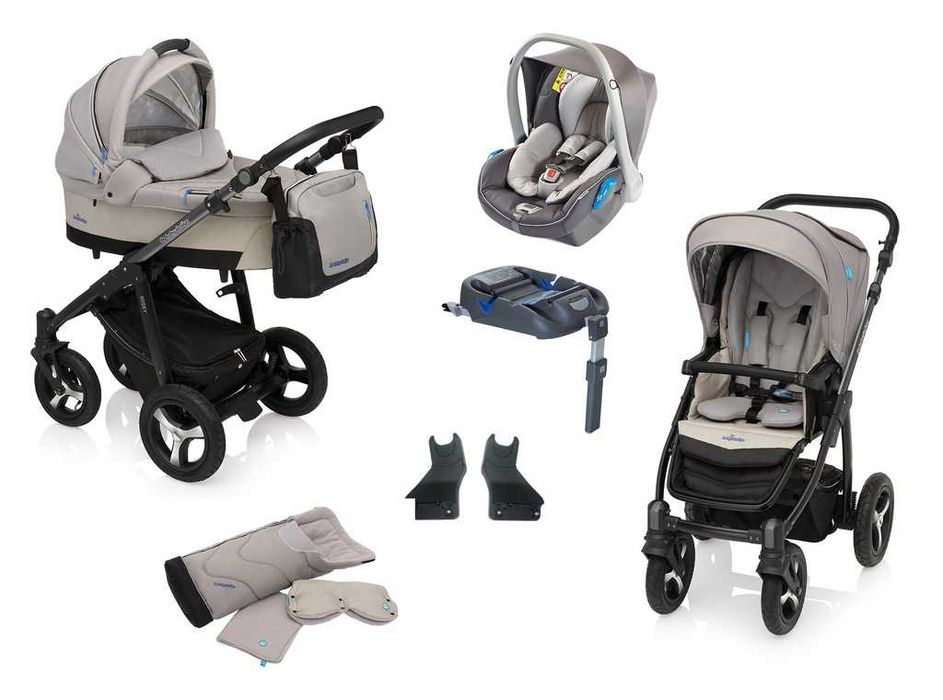 BABY DESIGN 2019 wózek HUSKY 3w1 KITE+ baza 4w1