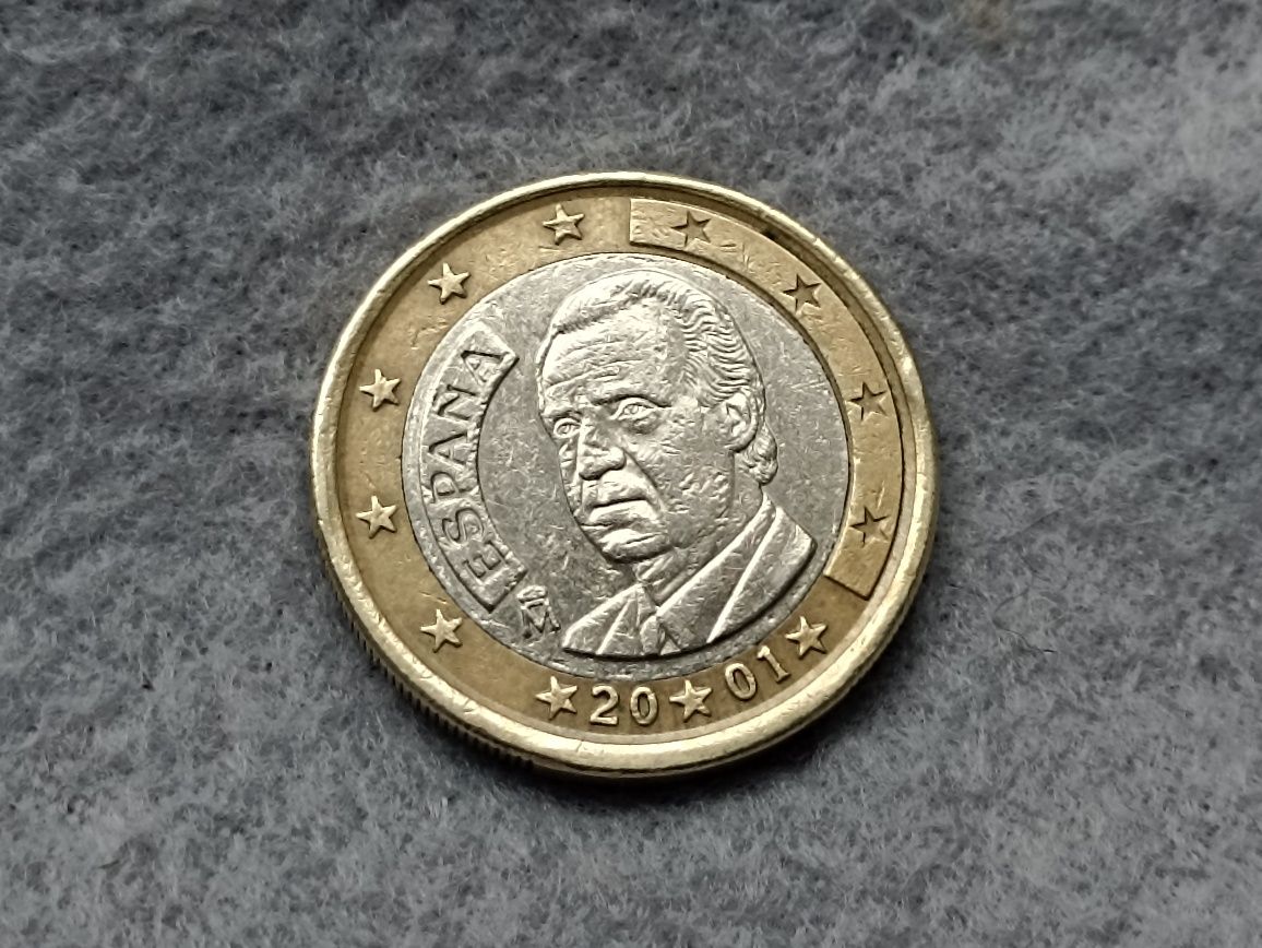 Moneta 1 Euro 2001 Hiszpania