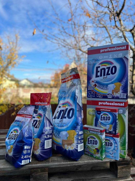 Пральні порошки Deluxe Enzo , стиральный порошок, ензо, делюкс