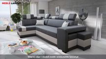 Sofa Narożnik Wojtek ,Sprężyny Grube Bonell, Duży schowek, Pod wymiar