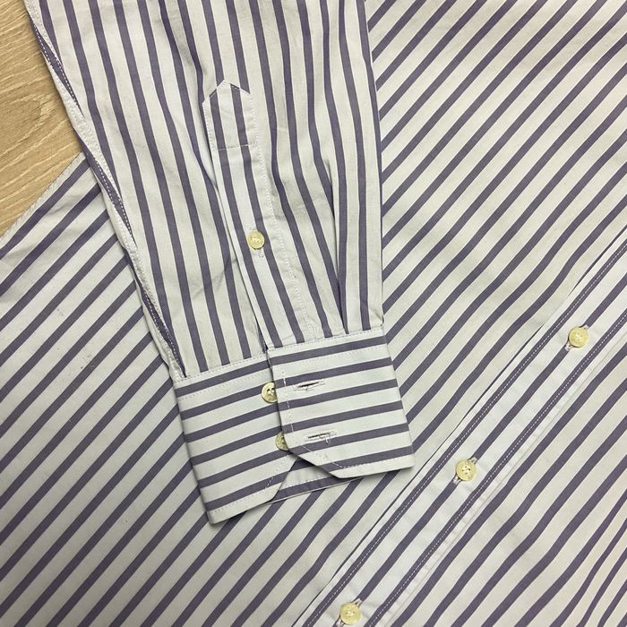 Lacoste koszula męska M 38 bawełna w paski