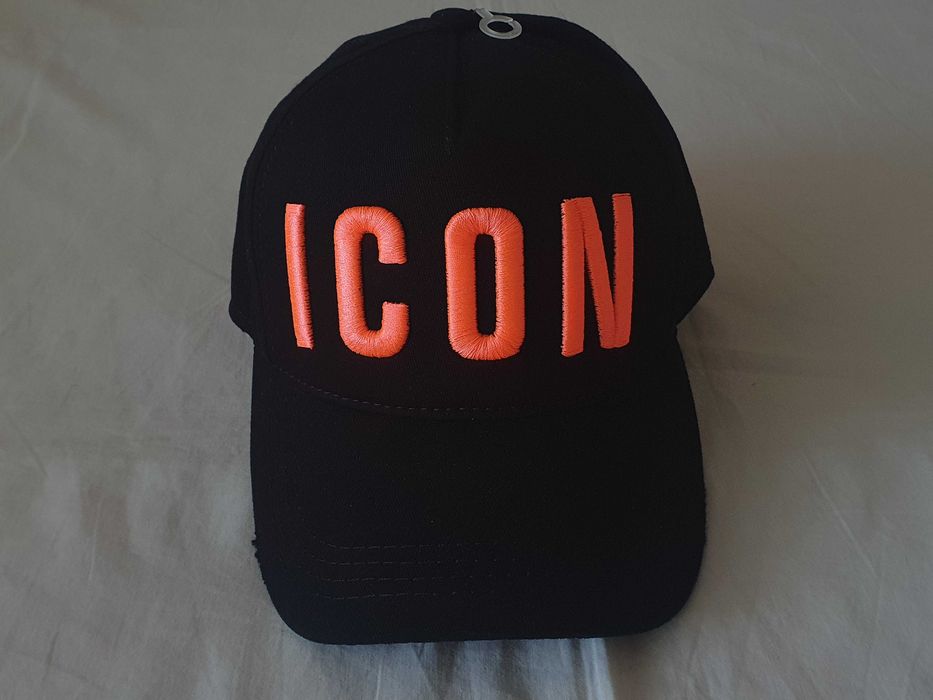 NOWA czapka z daszkiem Dsquared 2 snapback d2 icon czarna neon