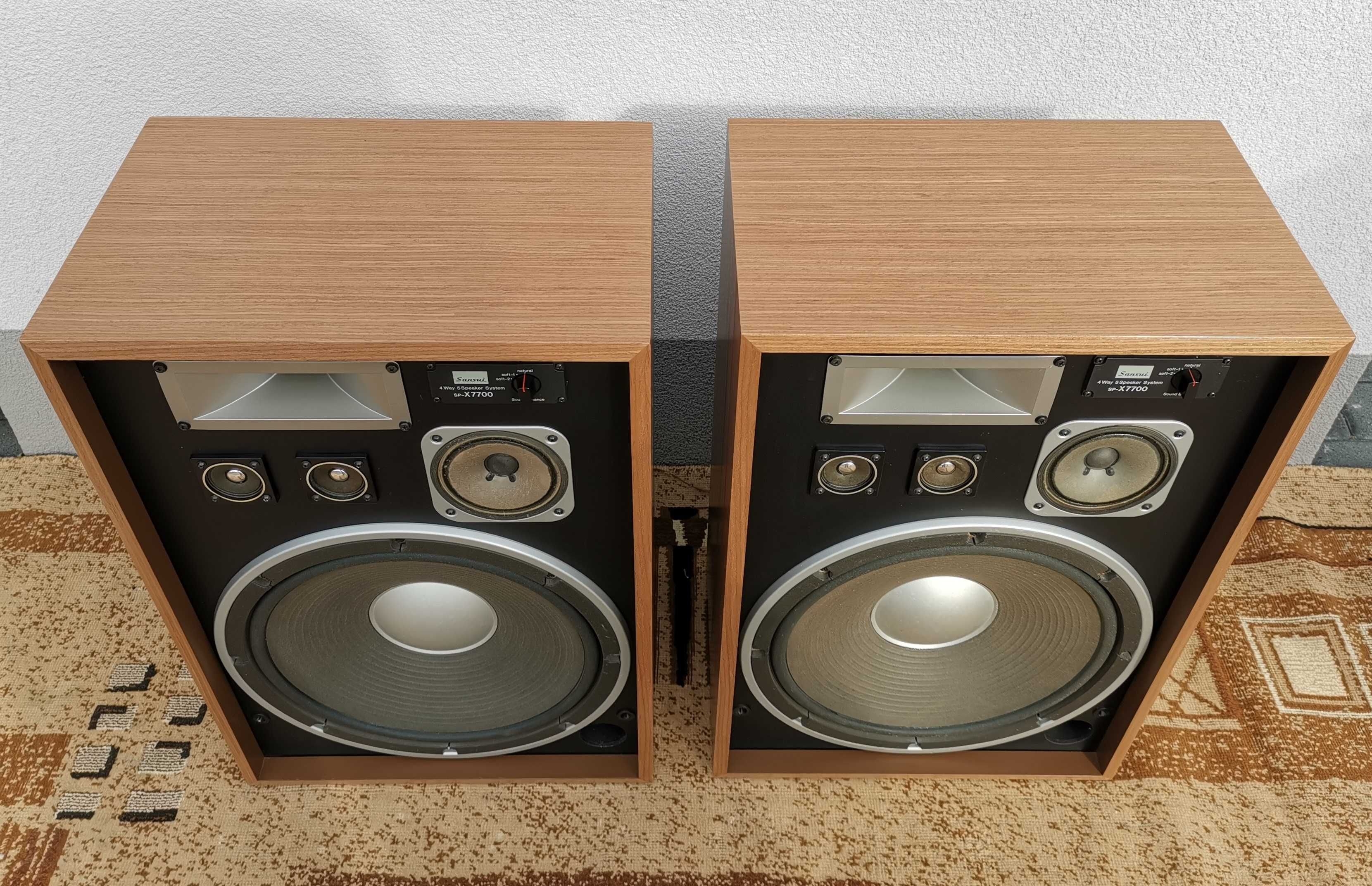 Kolumny głośnikowe stereo Sansui SP-X7700 vintage