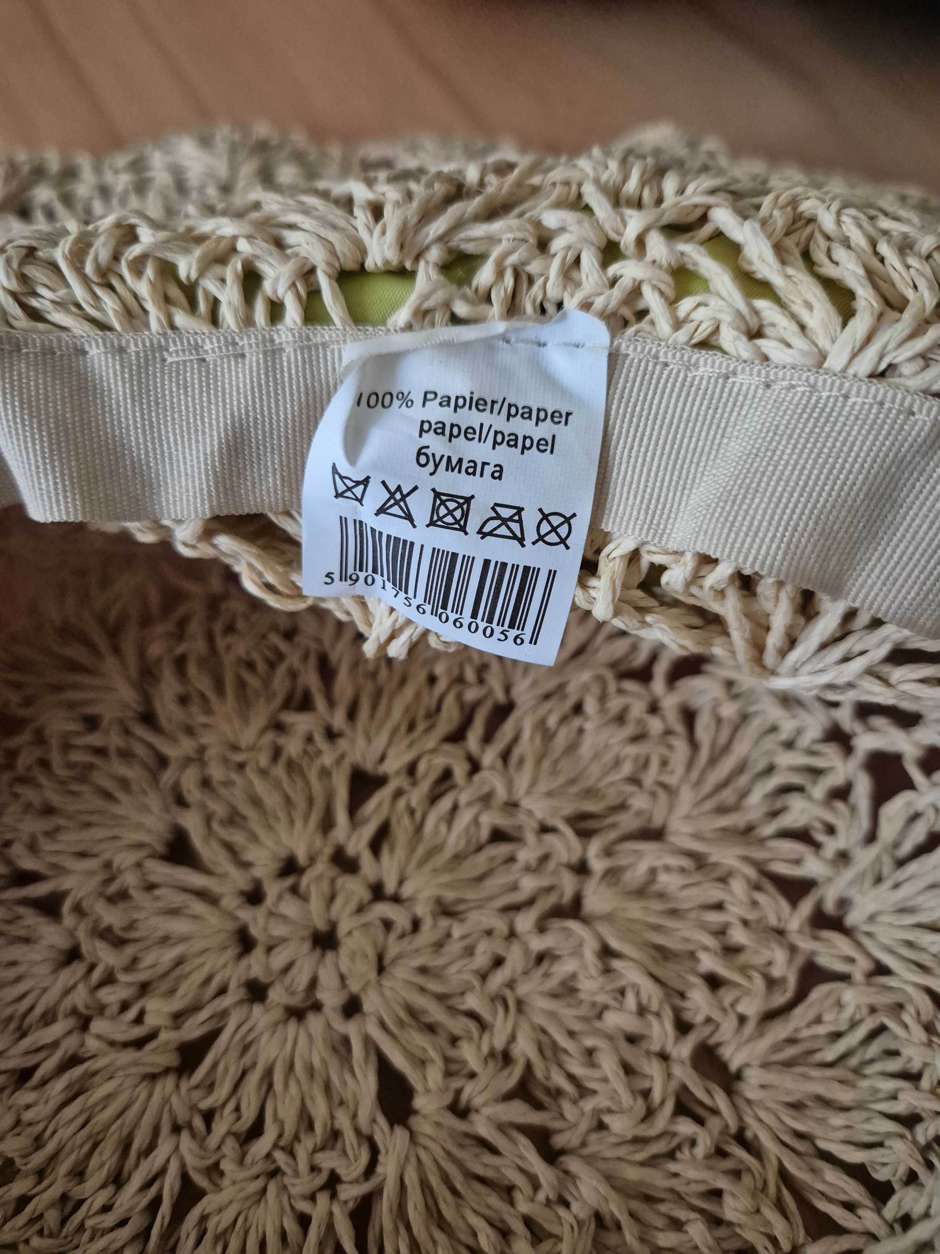 Zestaw plażowy kapelusz torba nerka okulary przeciwsłoneczne chusta
