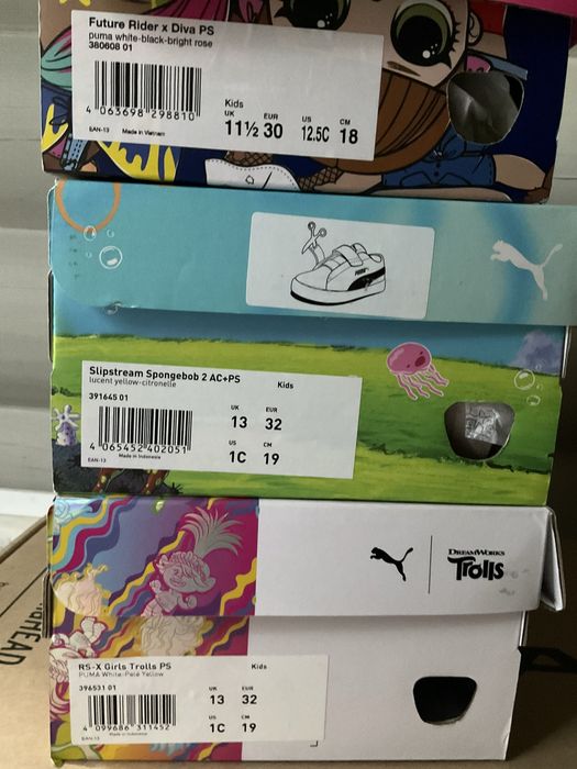 PUMA кросівки колоборація  Spongebob, LOL, Trolls р.30,32