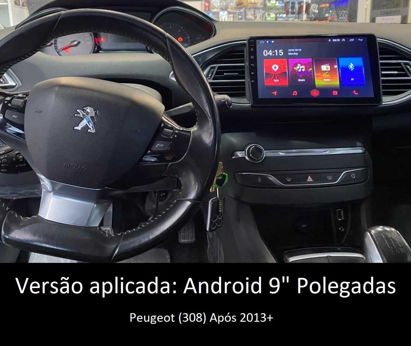 Rádio 2DIN 9" [4+32GB] • Peugeot 308 (De 2008 a 2021) • RCZ • Android