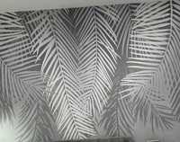 Fototapeta na flizelinie szara pióra liście palmy ok 100x225 1 pasek