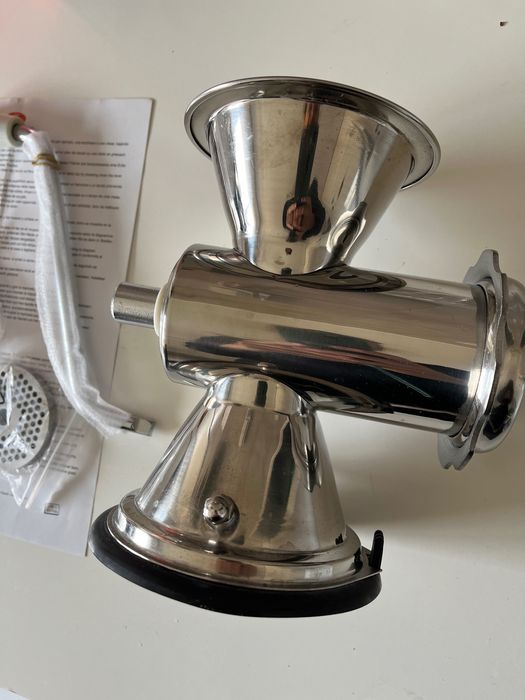 Máquina Picadora de Carne Manual Aço inox