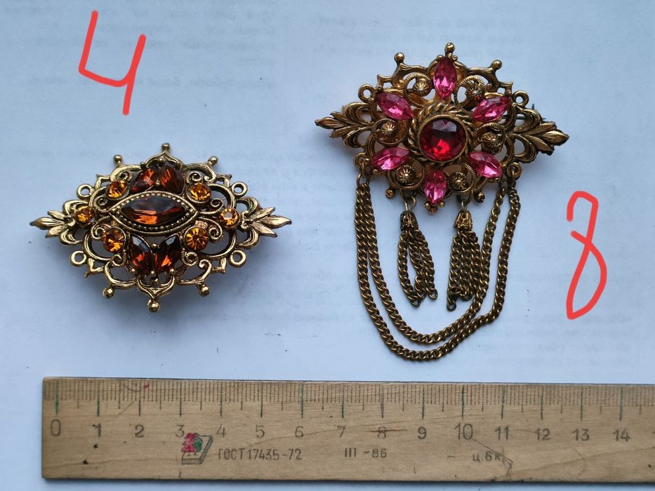 Брошь Чехия  б/у.