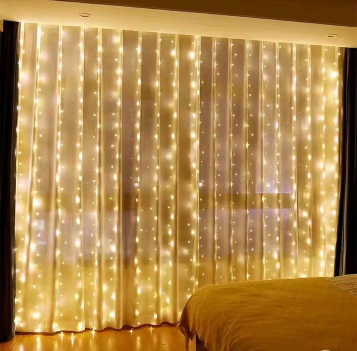 Girlanda Kurtyna LED 3x3 metry lampki świąteczne