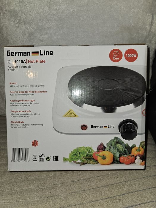 Kuchenka, płyta elektryczna do gotowania 1000W German