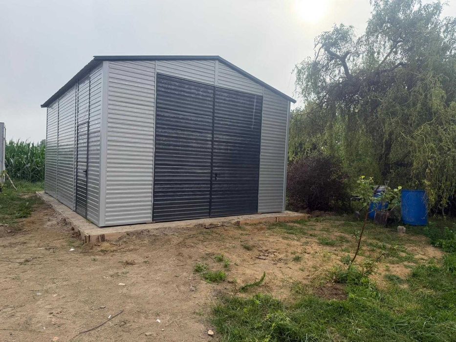 Garaż blaszany 5x7 Montaż Producent pod wymiar garaż blaszak 6x8 7x11