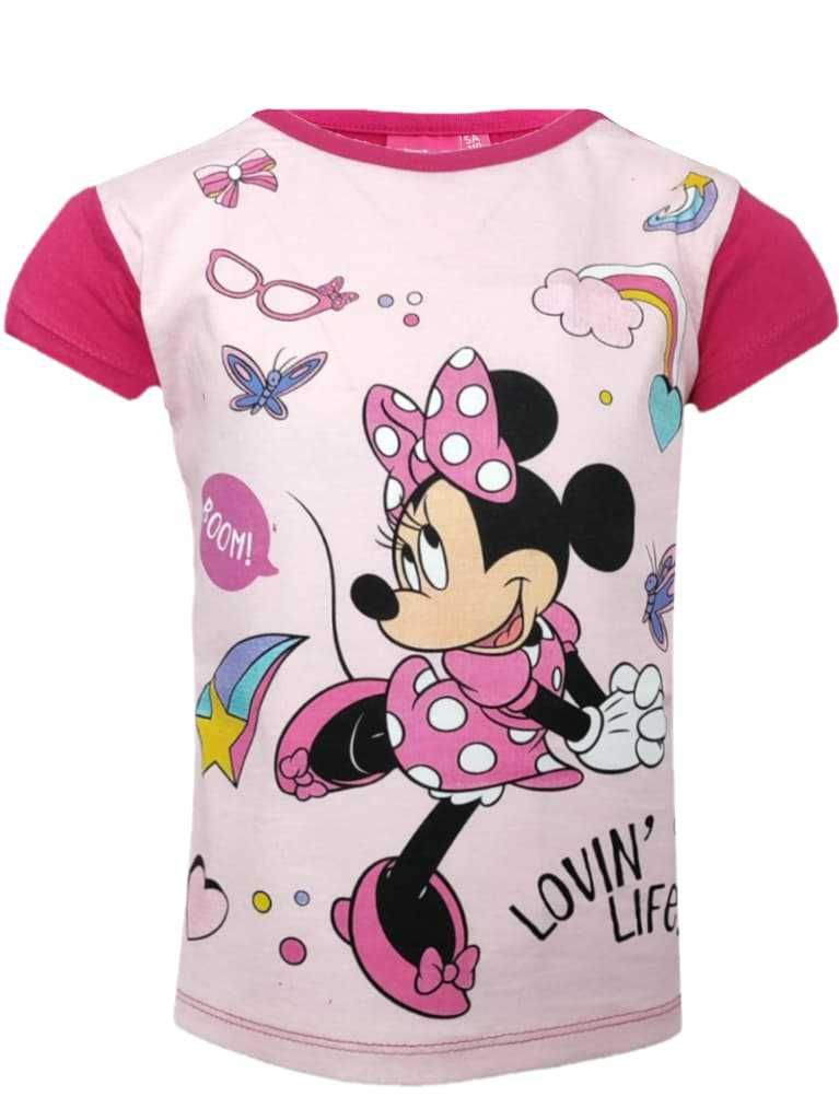 Piżama dziewczęca bluzka szorty komplet Myszka Minnie 104