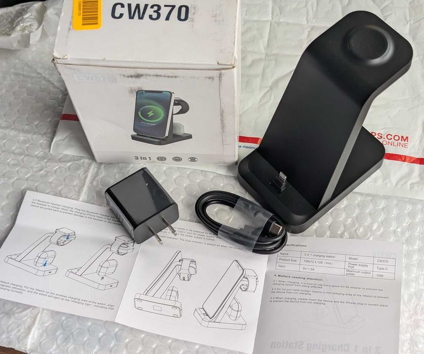 з США нові бездротові зарядки 3в1 15 вт w Mophie Stand / Pad