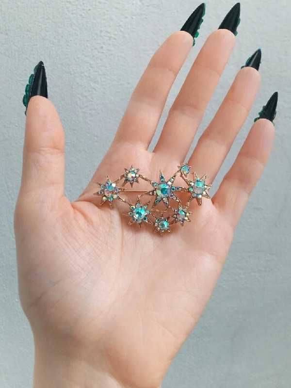Broche / pregadeira / alfinete de peito - constelação de estrelas, AB