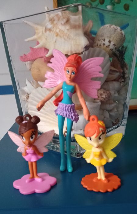 Winx Figurki zabawki 3 szt kolekcjonerskie McDonald's 2008 r