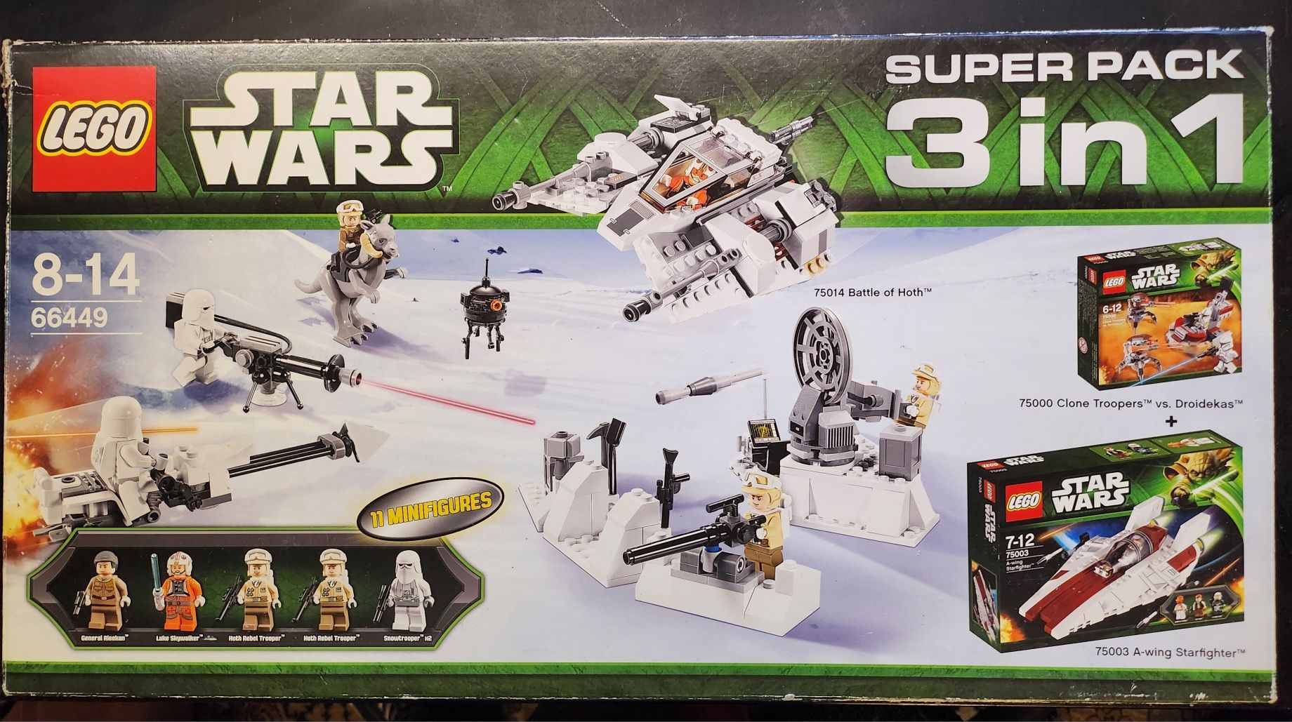 LEGO Super Pack 3 w 1 - Bitwa o Hoth + A-Wing + Clones vs Droidekas