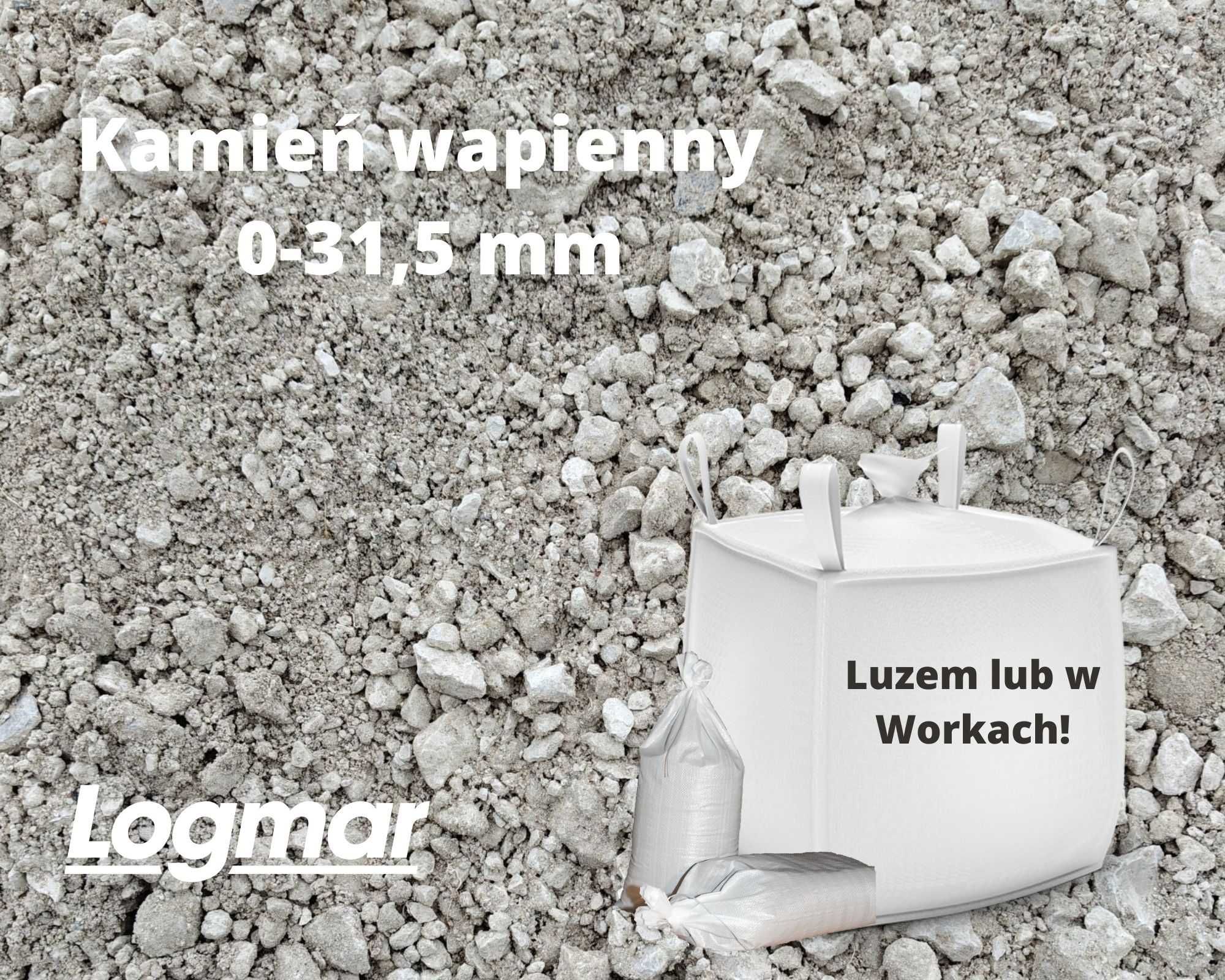 Tłuczeń kruszywo drogowe juman na podbudowę pod kostkę 0-31,5 worki