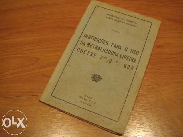 livro 1960 minist. exercito- instruçoes manusei metralhadora