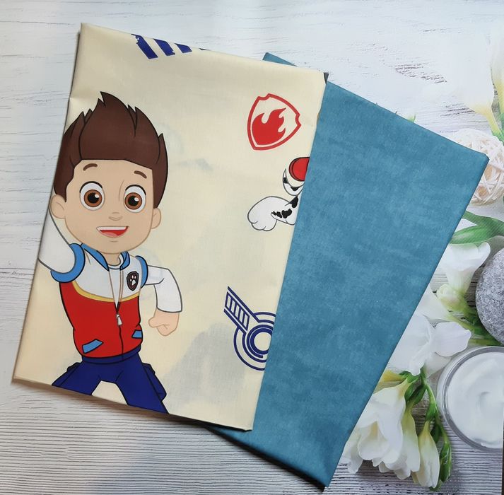 Наволочка на подушку 70×70 щенячий патруль, травертін