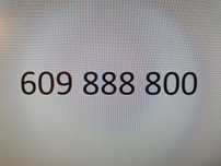 Platynowy złoty numer telefonu Orange 609.888.800
